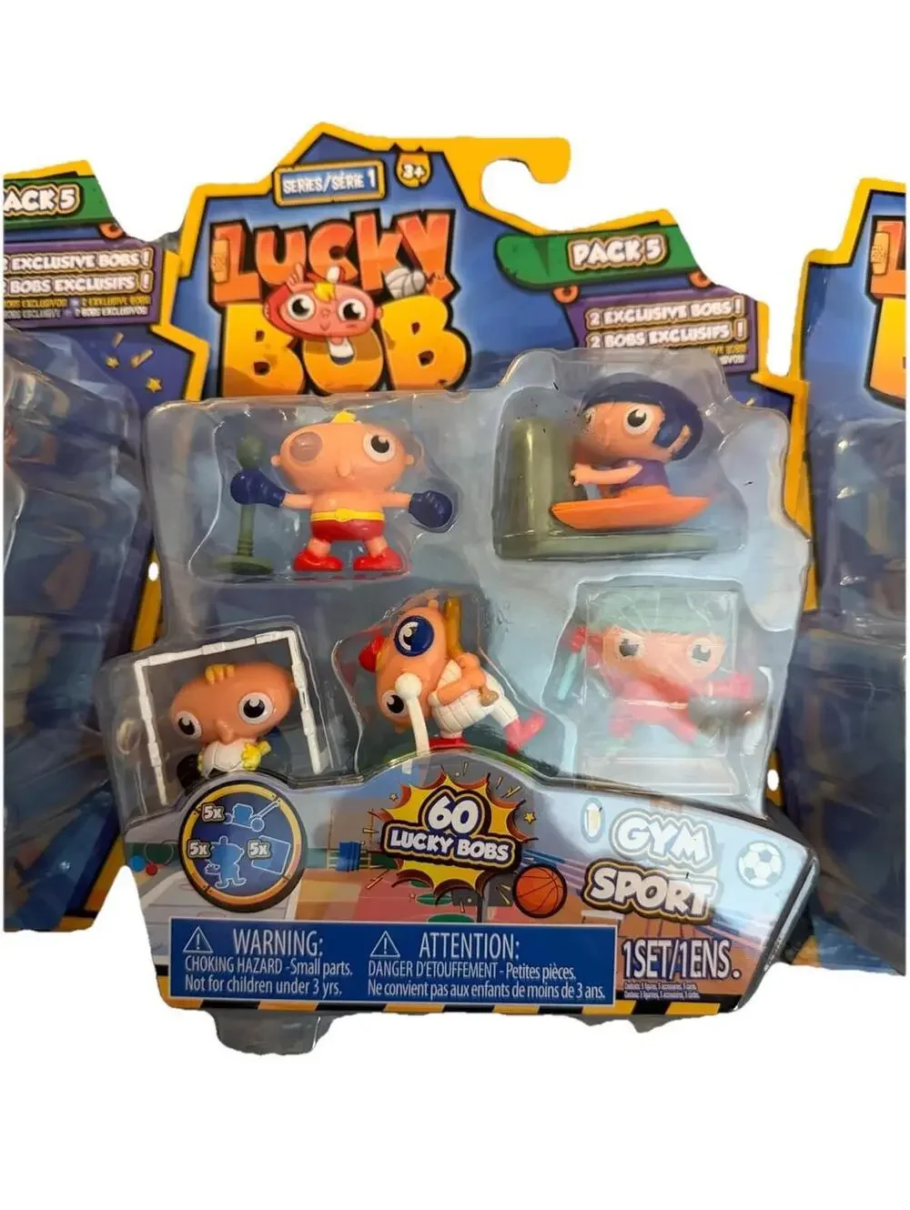 Lucky Bob 5 Figures Assortment Series 1 / Lot Of 4 - Gym Street Home Supermarket
